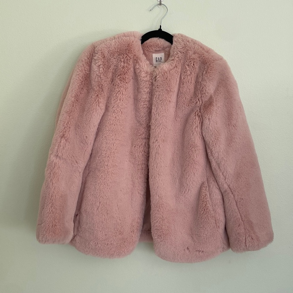 Pink Faux Fur Jacket